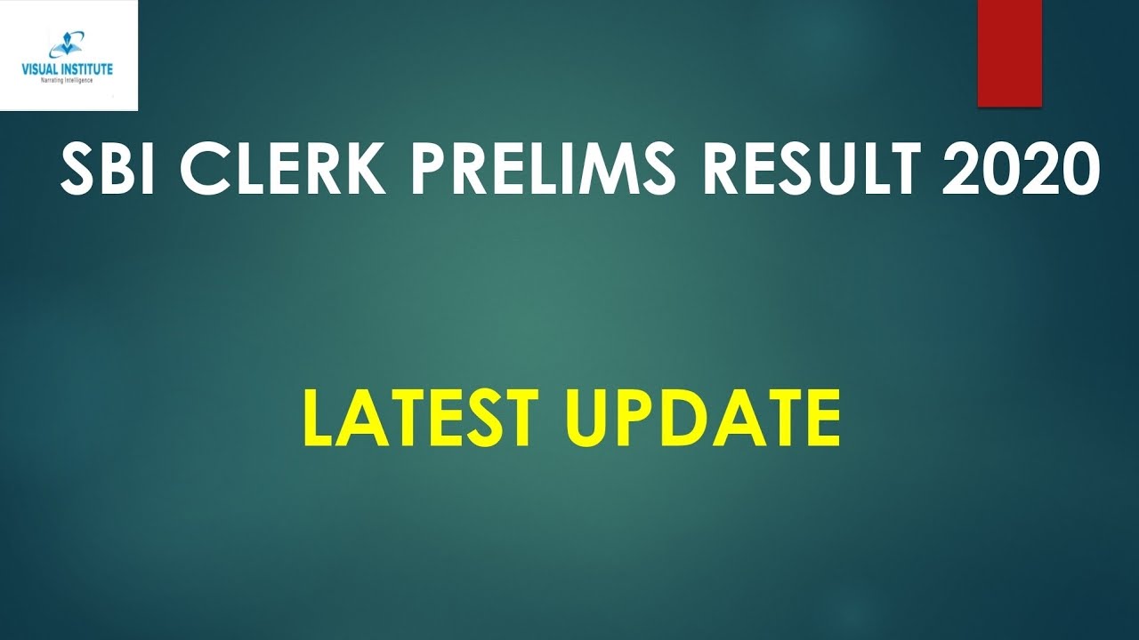 SBI Clerk Prelims Result 2020 | SBI Clerk Pre Latest Update | SBI Clerk ...