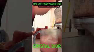 7 days Raw Vegan Fast| Juicing Watermelon🍉
