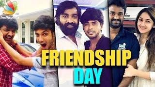 Actors Vijay Sethupathi, Sathish, Anirudh celebrate Friendship Day, Raksha Bandhan