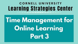 Time Management for Online Learning, Part 3, Using Time Intervals for Balance and Efficiency
