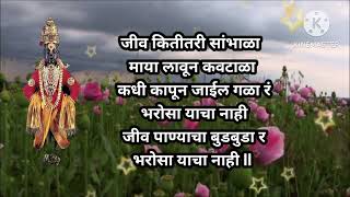 जीवनाचं सत्य सांगणारे भजन 🔥जीव पाण्याचा बुडबुडा रं भरोसा याचा नाही...भक्ती भजन@santkrupa2604