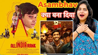 All India Rank Movie REVIEW | Deeksha Sharma