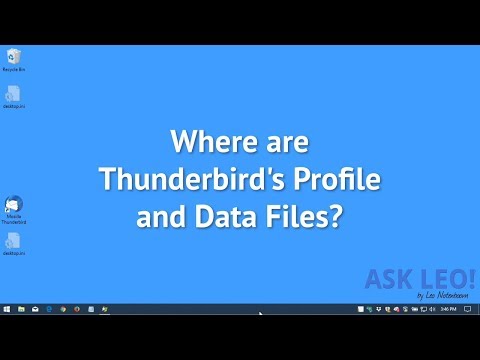 Где находятся файлы профиля и данных Thunderbird?