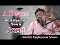 The Power of Attitude in Employment | Secret to Job Success | Sakthi’s Ideas for Employment Success
