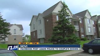 Facebook post leads Novi police to bodies