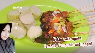 MENU MASAKAN HARIAN - bikin sate ayam lembut dan gurih anti gagal ala mama shandu