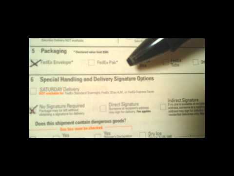Fedex 101 - Filling out a Domestic Airbill Fedex 101 - Filling out a Domestic Airbill