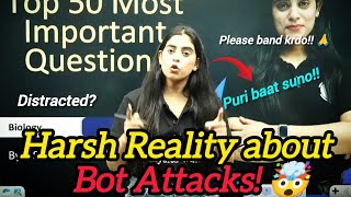 Samriddhi Mam ne Bot attack ka kiya khulasa 🤯🔥 || Harsh Motivation || #class10 #physicswallah #study