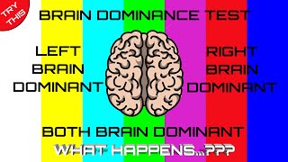 Brain Dominance Test | You Are Left Brain Or Right Brain? | Personality Test