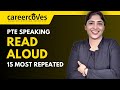 PTE Speaking Read Aloud | August Prediction | 15 Most Repeated Questions | Pearson Language Test