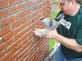 Repair of chimney mortar joints.