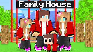 Maizen vs Mikey SAFEST FAMILY House Battle in Minecraft! - Funny Story(JJ  TV)