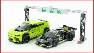 LEGO Speed Champions 76899 Lamborghini Urus & Huracán Super Speed Build for Collectors