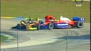 Multi car wreck Indycar Miami 2005