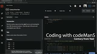 Codewars 8 kyu Century from Year Javascript