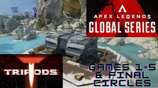 TRIPODS GAMES 1-5 ALGS REGIONAL FINALS! NICKMERCS, DEEDS \u0026 GENT!