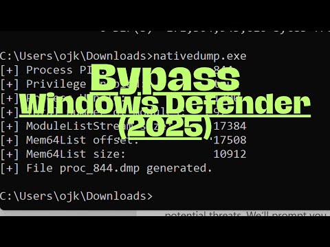 Cyber Security – Dump Windows LSASS.exe Process Memory (Windows Defender Bypass)