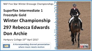 NAF FIVE STAR WINTER DRESSAGE CHAMPIONSHIPS 2017: Rebecca Edwards