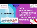 Core Java, Java 8, Spring Boot, Microservice Interview Questions | Publicis Sapient | L1 Round