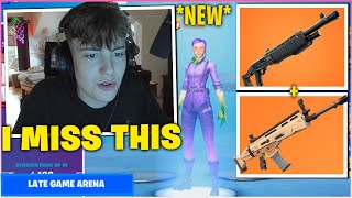 CLIX *FREAKS OUT* After Using Updated LEGENDARY PUMP SHOTGUN \u0026 SCAR In NEW Late Game Arena!