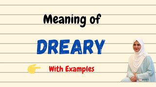 Daily Vocabulary - Dreary Meaning #shorts