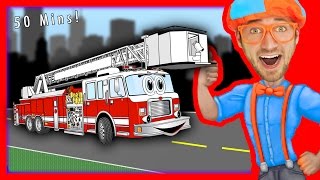 Blippi Songs for Kids | Nursery Rhymes Compilation of Fire Truck and more - 50 MINS!