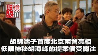 胡錦濤子胡海峰首度北京兩會亮相，低調官二代的提案備受關注（《新聞時時報》2018年3月3日）