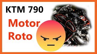 KTM 790 adventure r 🌎😱 first broken engine 😱