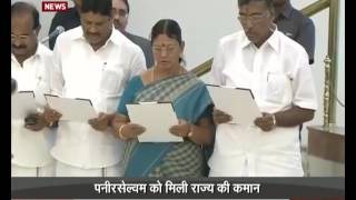 O Panneerselvam sworn in as Tamil Nadu Chief Minister