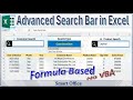 How to Make Advance Search Bar in Excel | Multi Search Criteria with Case Sensitive Option