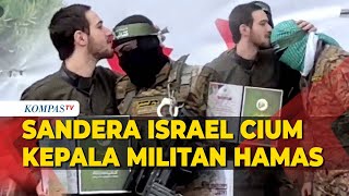 Riuh! Momen Sandera Israel Cium Kepala Militan Hamas Saat Dibebaskan