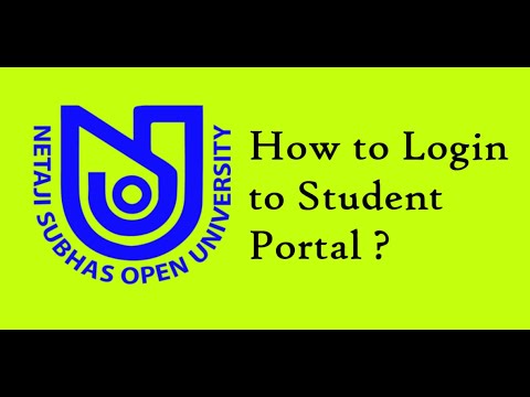 Netaji Subhas Open University || NSOU Student Login || Online Class ...