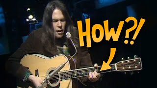 Learning the intro riff to OLD MAN by Neil Young