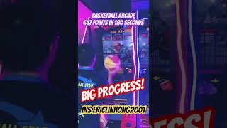 Asian Dude Scoring 647 points in Arcade Basketball !!!!