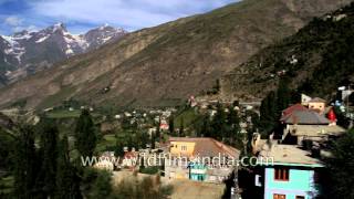 Keylong town of Himachal Pradesh, India