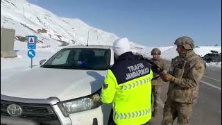 Hakkari'de sürücüye izinsiz çakar kullanma cezası