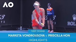 Marketa Vondrousova v Priscilla Hon Highlights (1R) | Australian Open 2022