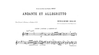 Guillaume Balay: Andante et Allegro (Reinhold Friedrich, cornet) I