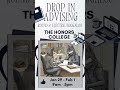 drop in advising university of nevada reno honors college