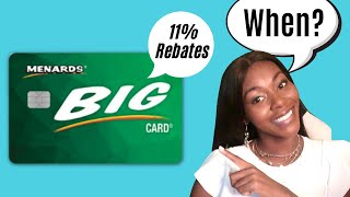 Does the BIG card automatically apply 11% rebates to your statement? | Rickita