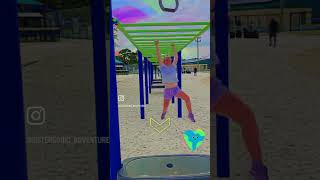 Frank Brown Park Monkey Bar Challenge #fitnessgirl #gymgirl #girlpower #monkeybars #powerkids