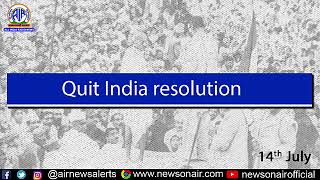 Quit India resolution