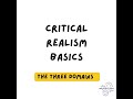 Critical realism basics, the three domains of reality.