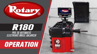 Rotary R180 Wheel Balancer Operation