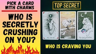 👤❤️‍🔥WHO IS SECRETLY CRUSHING ON YOU💋👤|🔮CHARM|TAROT PICK A CARD🔮