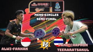 Alwi Farhan(INA)vs Panitchaphon Teeraratsakul(THA)Semi finals Badminton Asia Championships 2025