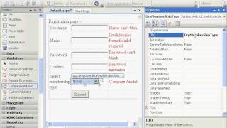 ASP.NET Tutorial-Compare validator on dropdownlist.avi