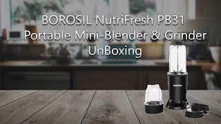 BOROSIL PB31 Portable Mini Blender & Grinder 400w under ₹2500 | UnBoxing #borosil #blender #unboxing