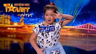 7 years old girl loves to dance. See what she can! - Got Talent 2017