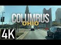 Columbus, Ohio - Columbus Skyline - Quick Road Tour of Columbus in 4K